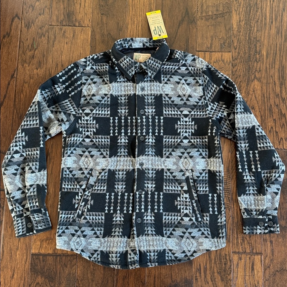 MENS WEATHERPROOF WESTERN SHACKET sz M NWT